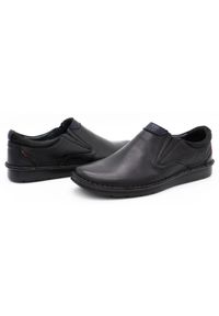 Kampol Buty męskie wsuwane 20/5 czarne. Zapięcie: bez zapięcia. Kolor: czarny #3