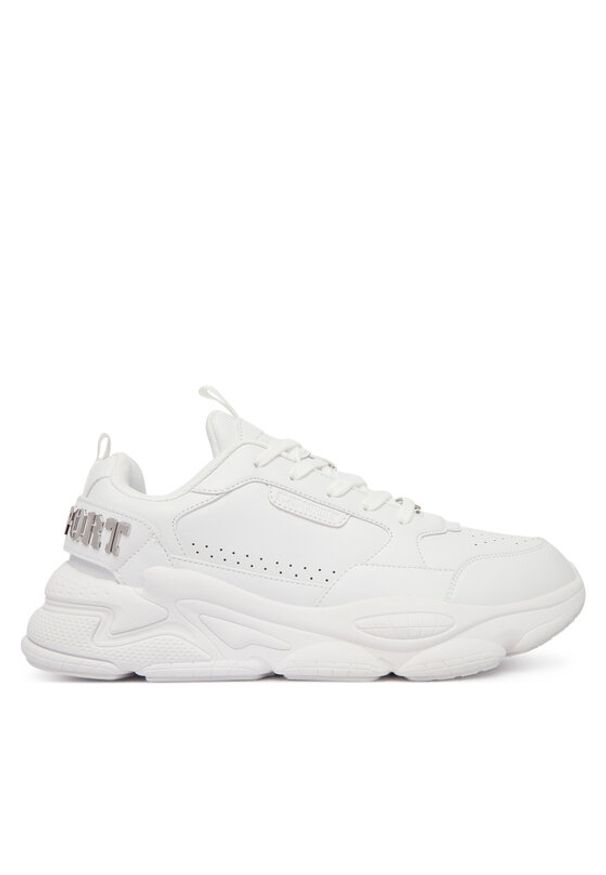 Plein Sport Sneakersy FAES USC0855 SLE004N Biały. Kolor: biały. Materiał: skóra
