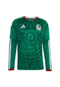 Adidas - Koszulka podstawowa z długim rękawem Meksyk 26. Kolor: zielony. Długość rękawa: długi rękaw. Technologia: ClimaCool (Adidas). Długość: długie. Sport: piłka nożna #1