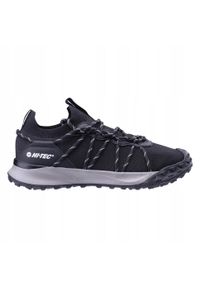 Hi-tec - Męskie Buty Turystyczne Stricko. Kolor: czarny. Sport: turystyka piesza