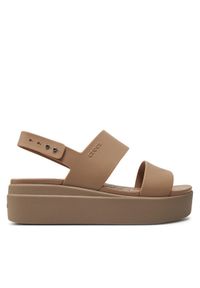 Crocs Sandały Brooklyn Low Wedge W 206453 Beżowy. Kolor: beżowy #1