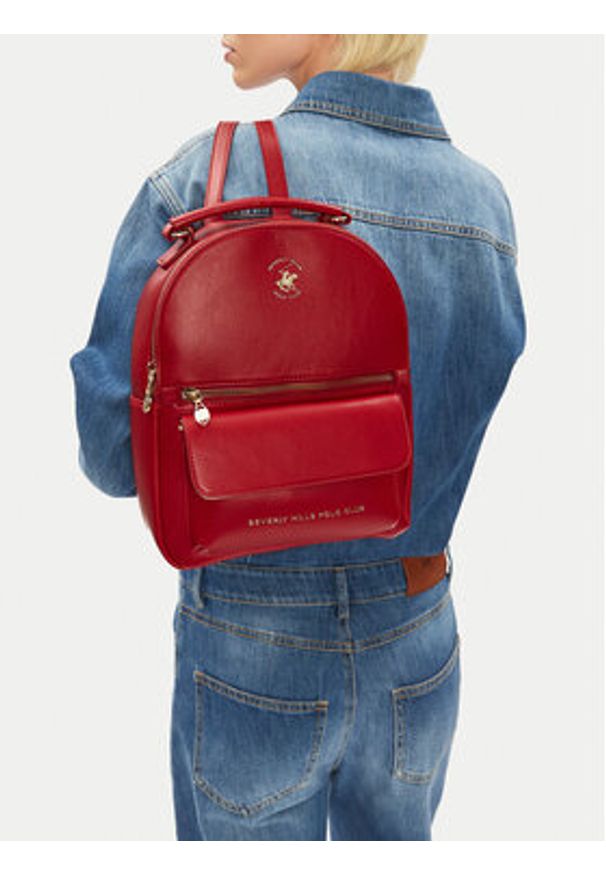 Beverly Hills Polo Club Plecak BHPC-H-001-07 Czerwony. Kolor: czerwony. Materiał: materiał, syntetyk