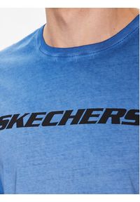 skechers - Skechers T-Shirt Breakers M02TS76 Niebieski Regular Fit. Kolor: niebieski. Materiał: bawełna #4