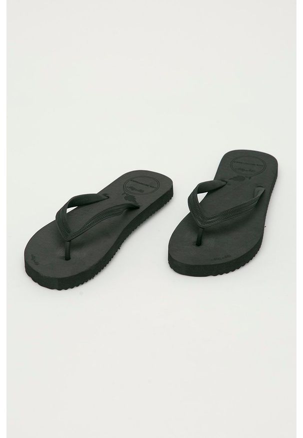 Flip*Flop Japonki kolor czarny. Kolor: czarny. Materiał: materiał. Wzór: gładki