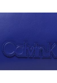 Calvin Klein Torebka Ck Neat Tote Sm K60K610443 Granatowy. Kolor: niebieski. Materiał: skórzane #3