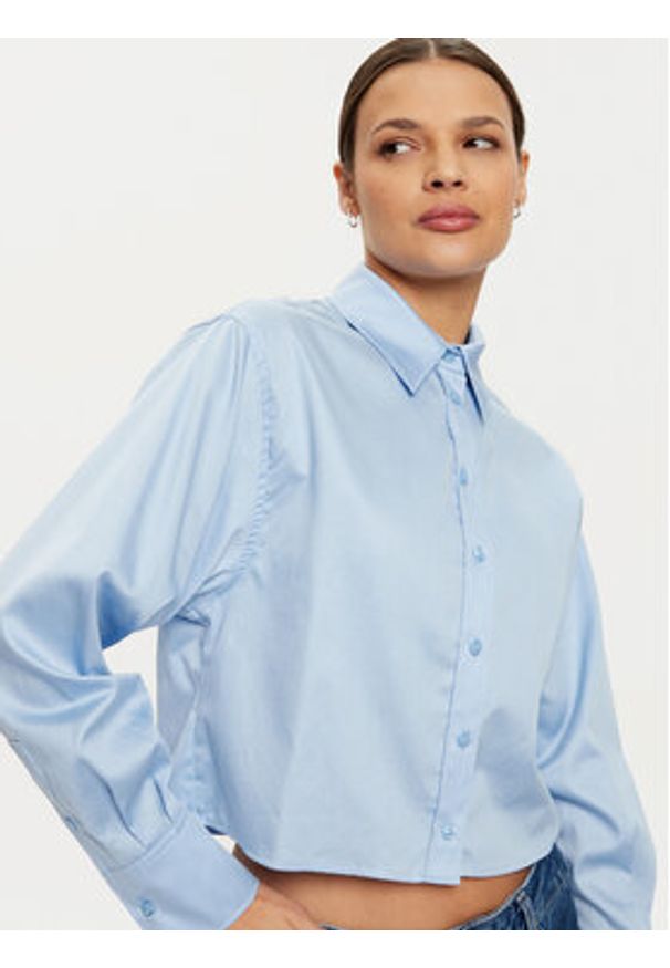 Calvin Klein Koszula K20K208068 Błękitny Regular Fit. Kolor: niebieski. Materiał: bawełna