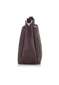 Ochnik - Skórzana torebka damska trzykomorowa. Kolor: brązowy. Materiał: skórzane #2