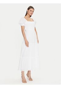 Gina Tricot Sukienka letnia 22706 Biały Regular Fit. Kolor: biały. Materiał: bawełna. Sezon: lato