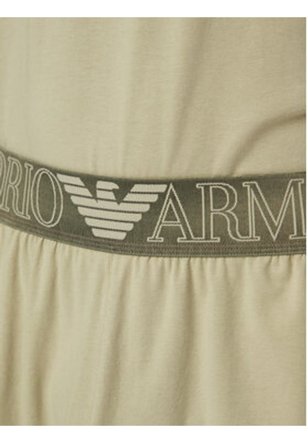 Emporio Armani Underwear Piżama EM000400 AF18890 U8046 Zielony Regular Fit. Kolor: zielony. Materiał: bawełna