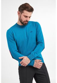 La Martina - Sweter męski z wełną LA MARTINA. Materiał: wełna. Długość rękawa: długi rękaw. Długość: długie. Wzór: aplikacja, haft