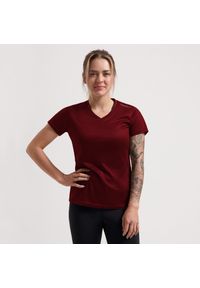 ROGELLI - Damska koszulka z krótkim rękawem Rogelli Promo. Kolor: czerwony, brązowy, wielokolorowy. Długość rękawa: krótki rękaw. Długość: krótkie #1