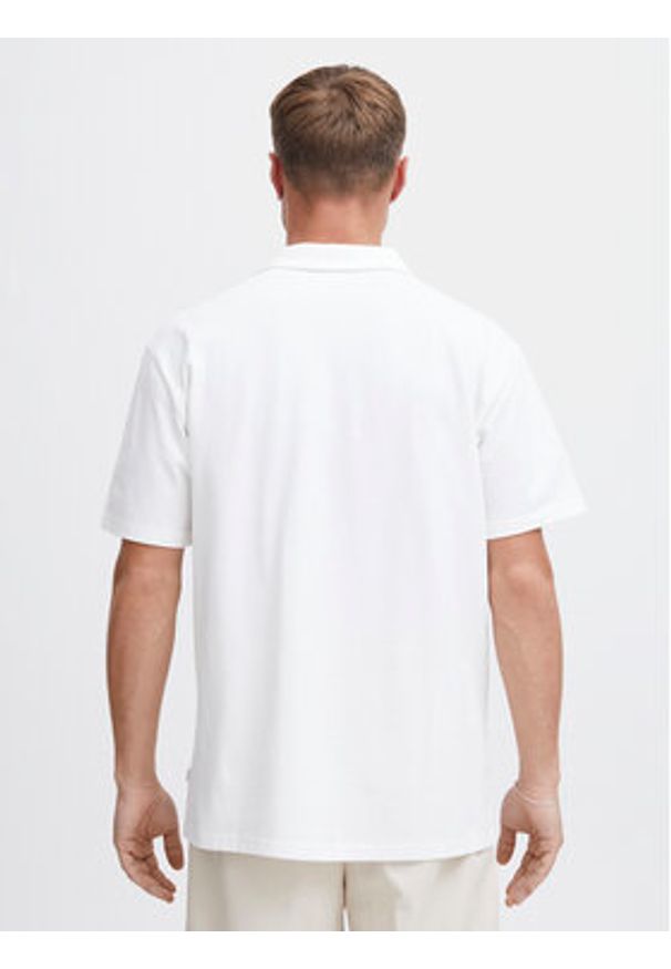 !SOLID - Solid Polo 21108171 Biały Regular Fit. Typ kołnierza: polo. Kolor: biały. Materiał: bawełna