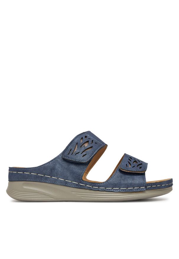 Clara Barson Klapki WYL05010-11 Niebieski. Kolor: niebieski. Materiał: syntetyk, materiał