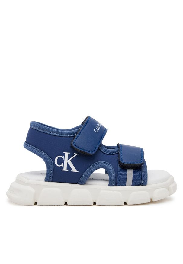 Sandały Calvin Klein Jeans. Kolor: niebieski
