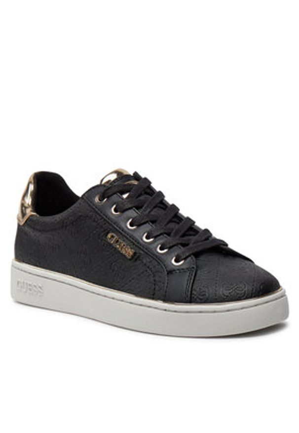 Guess Sneakersy FL5BEK FAL12 Czarny. Kolor: czarny. Materiał: skóra