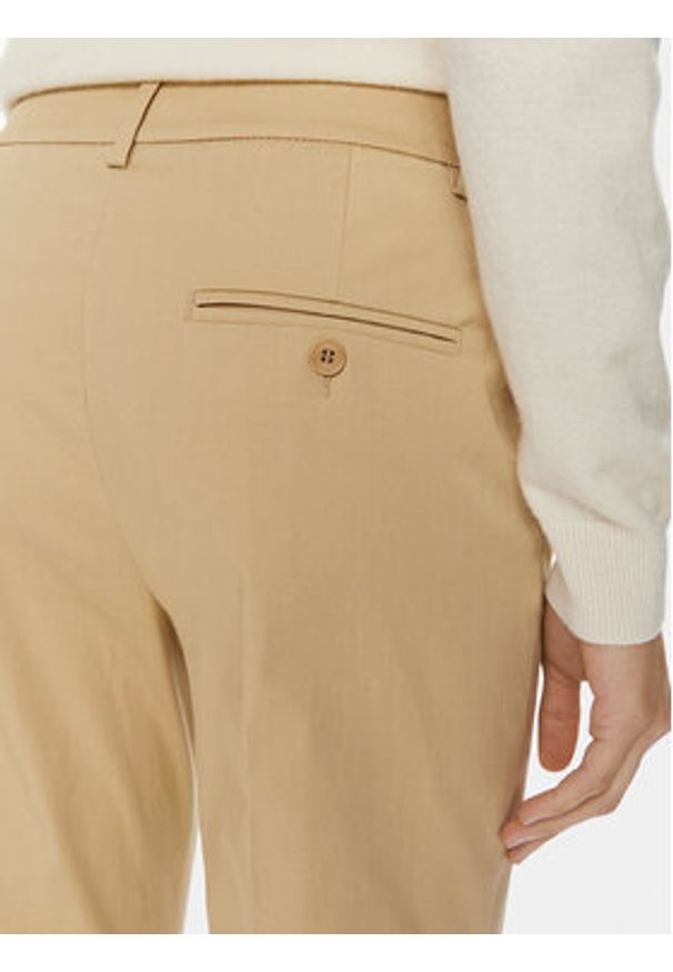 Weekend Max Mara Spodnie materiałowe Cecco 2415131032 Brązowy Slim Fit. Kolor: brązowy. Materiał: bawełna