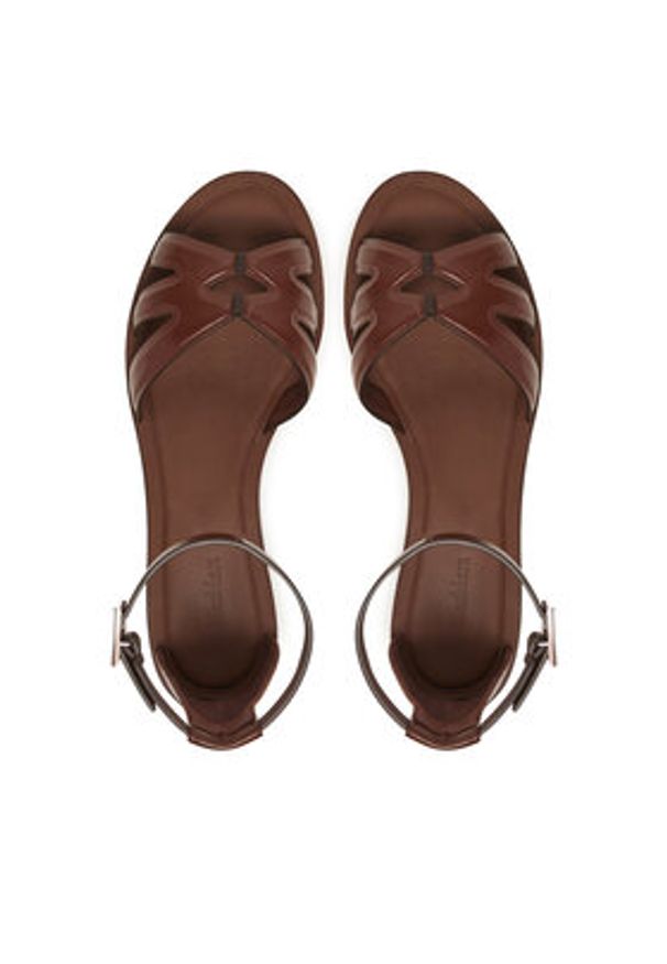 Max Mara Sandały 2514521092600 Brązowy. Kolor: brązowy. Materiał: skóra