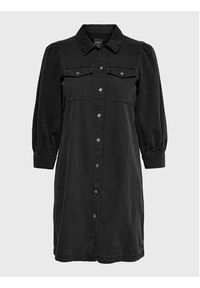 only - ONLY Sukienka jeansowa Felica 15227104 Czarny Regular Fit. Kolor: czarny. Materiał: bawełna #2