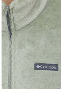 columbia - Columbia bluza Fireside damska kolor zielony gładka. Okazja: na co dzień. Kolor: zielony. Wzór: gładki. Styl: casual #4