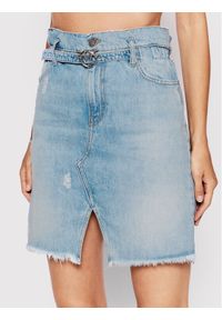 Spódnica jeansowa Pinko. Kolor: niebieski. Materiał: jeans #1
