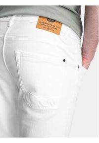 Petrol Industries Szorty jeansowe M-1040-SHO005 Biały Slim Fit. Kolor: biały. Materiał: bawełna #8