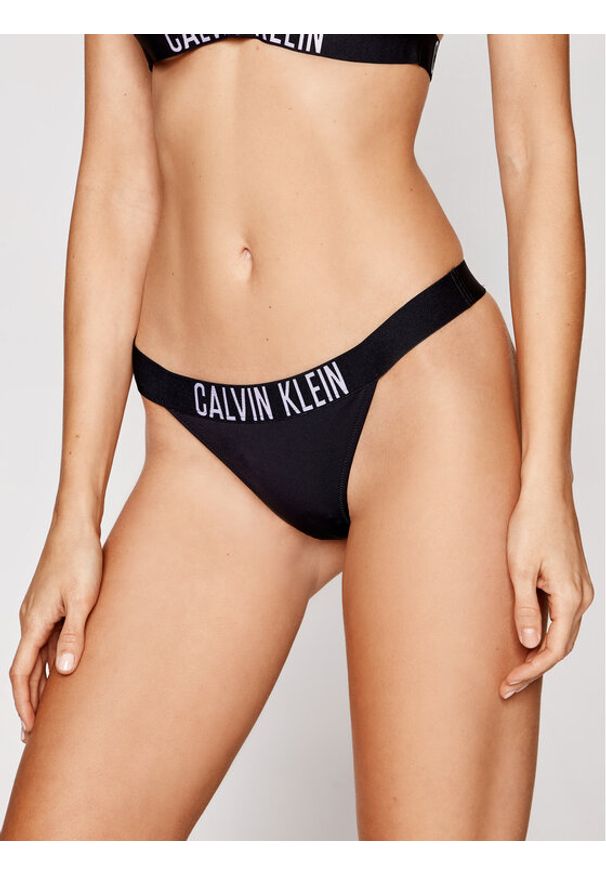 Dół od bikini Calvin Klein Swimwear. Kolor: czarny