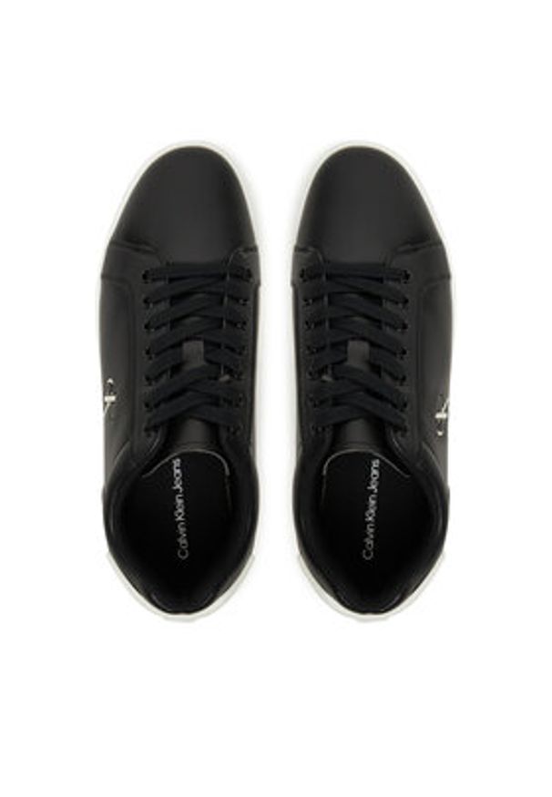 Calvin Klein Jeans Sneakersy Classic Cupsole Ru Patch Lth YM0YM01297 Czarny. Kolor: czarny. Materiał: skóra