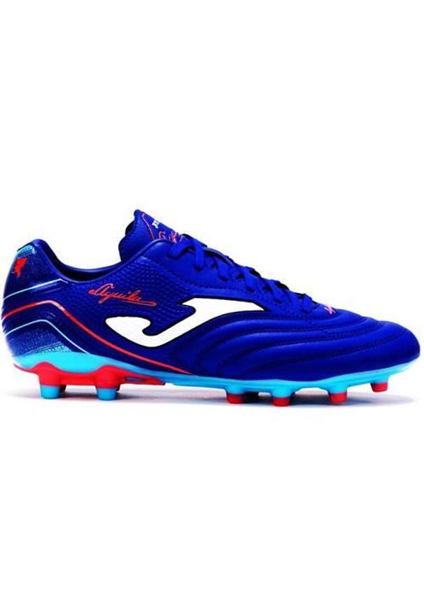 Buty piłkarskie męskie Joma Aguila 2504 Royal Fg. Kolor: niebieski. Materiał: materiał, syntetyk. Szerokość cholewki: normalna. Sport: piłka nożna