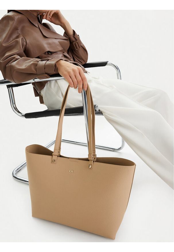 Gino Rossi - GINO ROSSI Torebka EO-LX10226 Beżowy. Kolor: beżowy