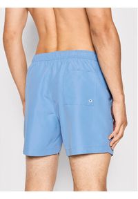 Calvin Klein Swimwear Szorty kąpielowe Medium Drawstring KM0KM00701 Błękitny Regular Fit. Kolor: niebieski. Materiał: syntetyk #4
