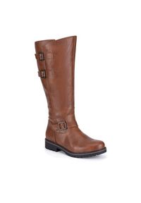 Remonte Kozaki R6590-22 Brązowy. Kolor: brązowy. Materiał: materiał #2