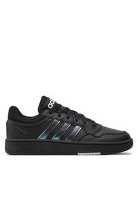 Adidas - adidas Sneakersy Hoops 3.0 K GZ9671 Czarny. Kolor: czarny. Materiał: skóra