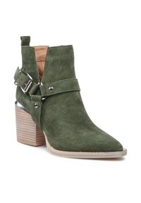 Botki Alma En Pena V23114 Khaki. Kolor: zielony. Materiał: skóra, zamsz #1