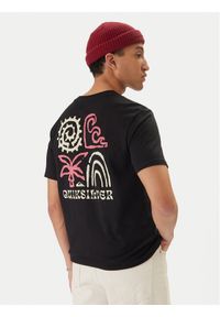 Quiksilver T-Shirt EQYZT08307 Czarny Regular Fit. Kolor: czarny. Materiał: bawełna #1
