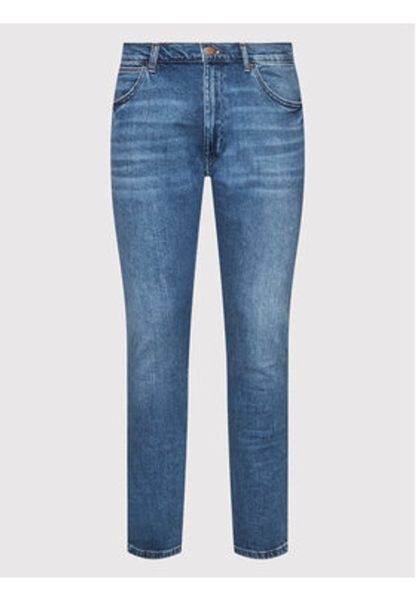 Wrangler Jeansy Larston W18SJX21Y 112322663 Niebieski Slim Tapered Fit. Kolor: niebieski