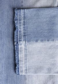 Renee - Niebieskie Jeansy High Waist Wide Leg w Dwóch Odcieniach Denimu Carilvienne. Stan: podwyższony. Kolor: niebieski #6