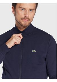 Lacoste Bluza SH9622 Granatowy Regular Fit. Kolor: niebieski. Materiał: bawełna