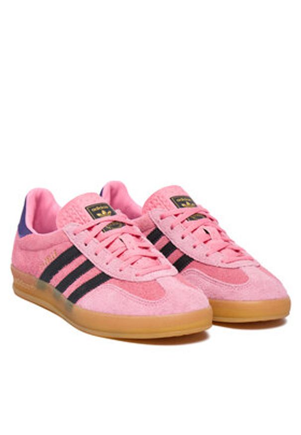 Adidas - adidas Sneakersy Gazelle Indoor IE7002 Różowy. Kolor: różowy. Materiał: zamsz, skóra. Model: Adidas Gazelle