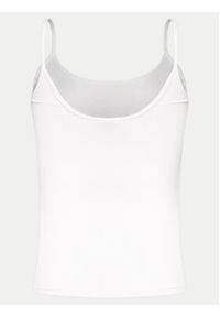 Gina Tricot Top 22470 Biały Slim Fit. Kolor: biały. Materiał: bawełna #4