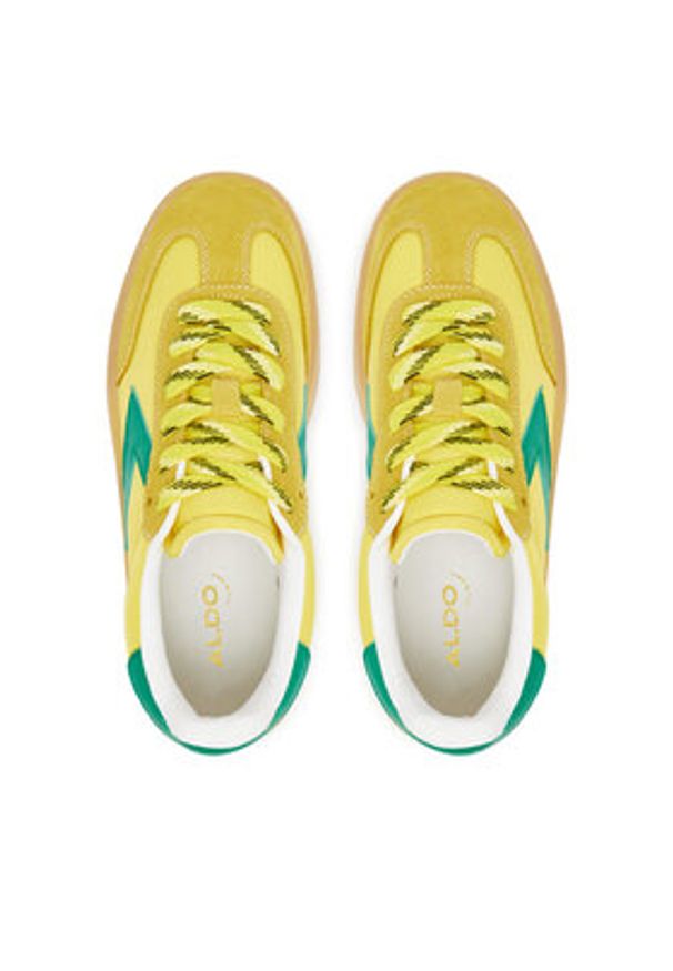 Aldo Sneakersy Retrostep 14002056 Żółty. Kolor: żółty. Materiał: zamsz, skóra