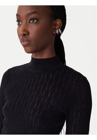 Patrizia Pepe Sweter 8K0368/K307-K103 Czarny Regular Fit. Kolor: czarny. Materiał: syntetyk #3