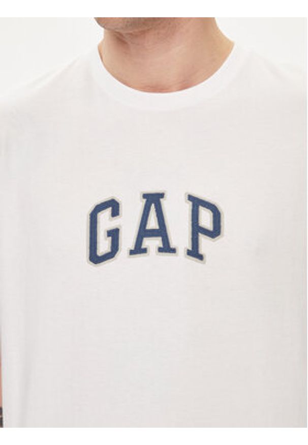 GAP - Gap T-Shirt 570044-00 Biały Regular Fit. Kolor: biały. Materiał: bawełna