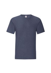 FRUIT OF THE LOOM - Koszulka Unisex Dla Dorosłych Iconic Heather. Kolor: niebieski