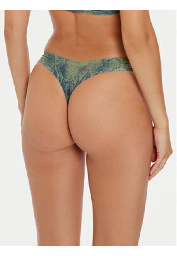 Chantelle Stringi Soft Stretch C11D90 Zielony. Kolor: zielony. Materiał: syntetyk