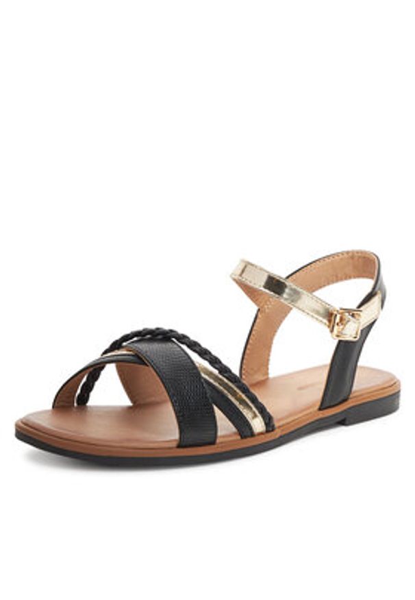 Clara Barson Sandały WS6308-12 Czarny. Kolor: czarny. Materiał: materiał, syntetyk