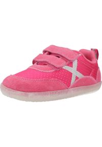 Munich - Kapcie MUNICH BABY KODA 16 Rose. Kolor: różowy. Materiał: tkanina, skóra. Sport: turystyka piesza