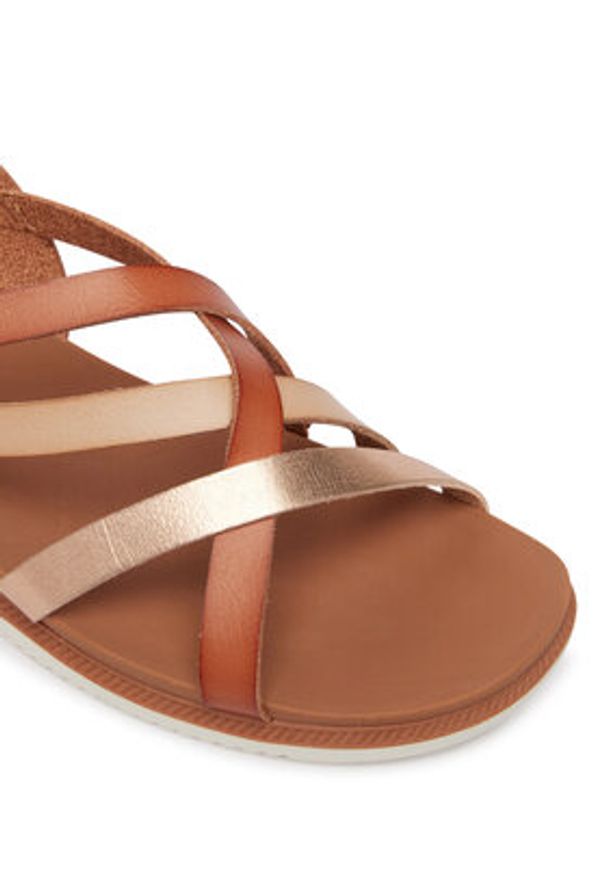 skechers - Skechers Sandały Desert Kiss Low 114709/CSNT Brązowy. Kolor: brązowy. Materiał: skóra
