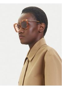Max Mara Okulary przeciwsłoneczne MM0101 56E Brązowy. Kolor: brązowy #3