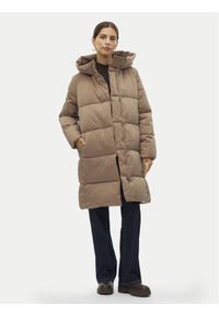 Vero Moda Płaszcz zimowy Stella 10300030 Beżowy Loose Fit. Kolor: beżowy. Materiał: syntetyk. Sezon: zima
