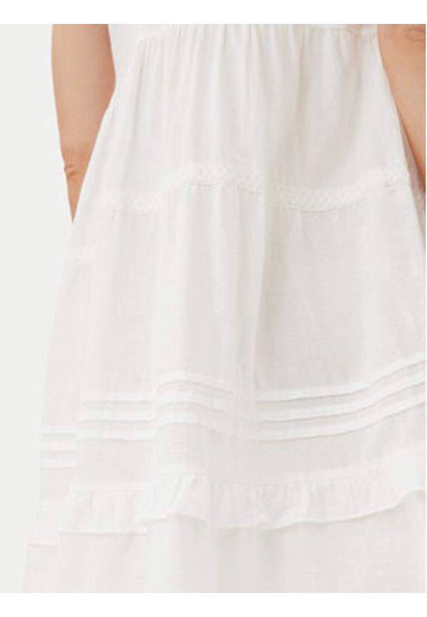 Vero Moda Sukienka letnia Pretty 10325236 Biały Regular Fit. Kolor: biały. Materiał: bawełna. Sezon: lato